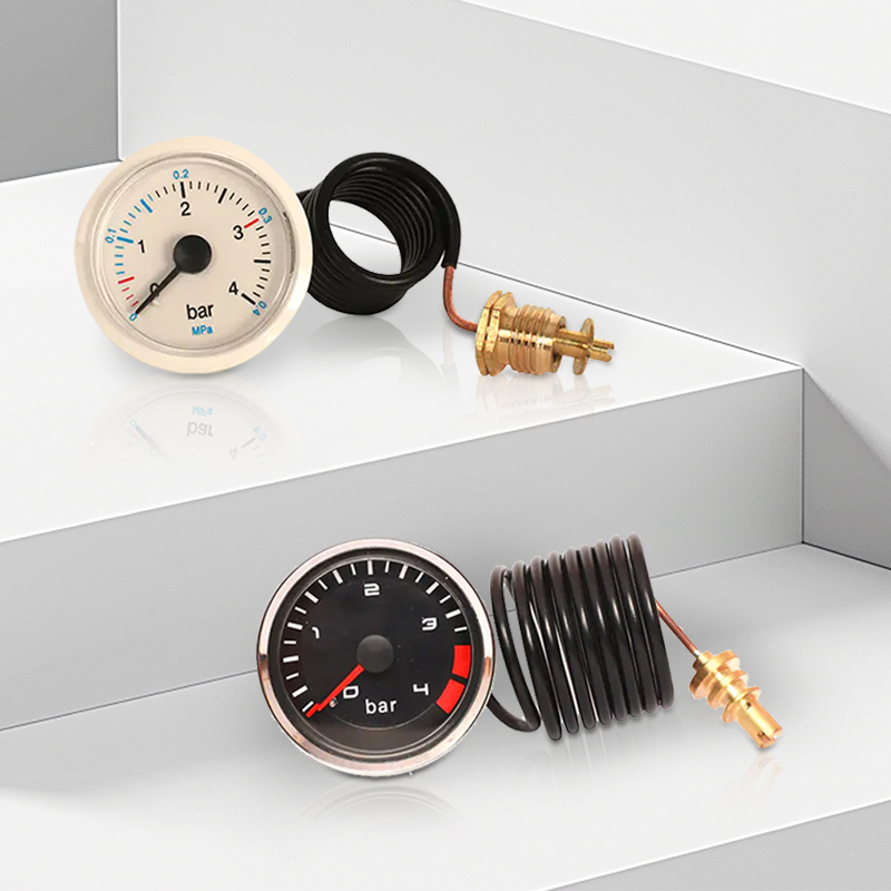 Pengukur tekanan HVAC dengan kapiler, manometer dengan kapiler